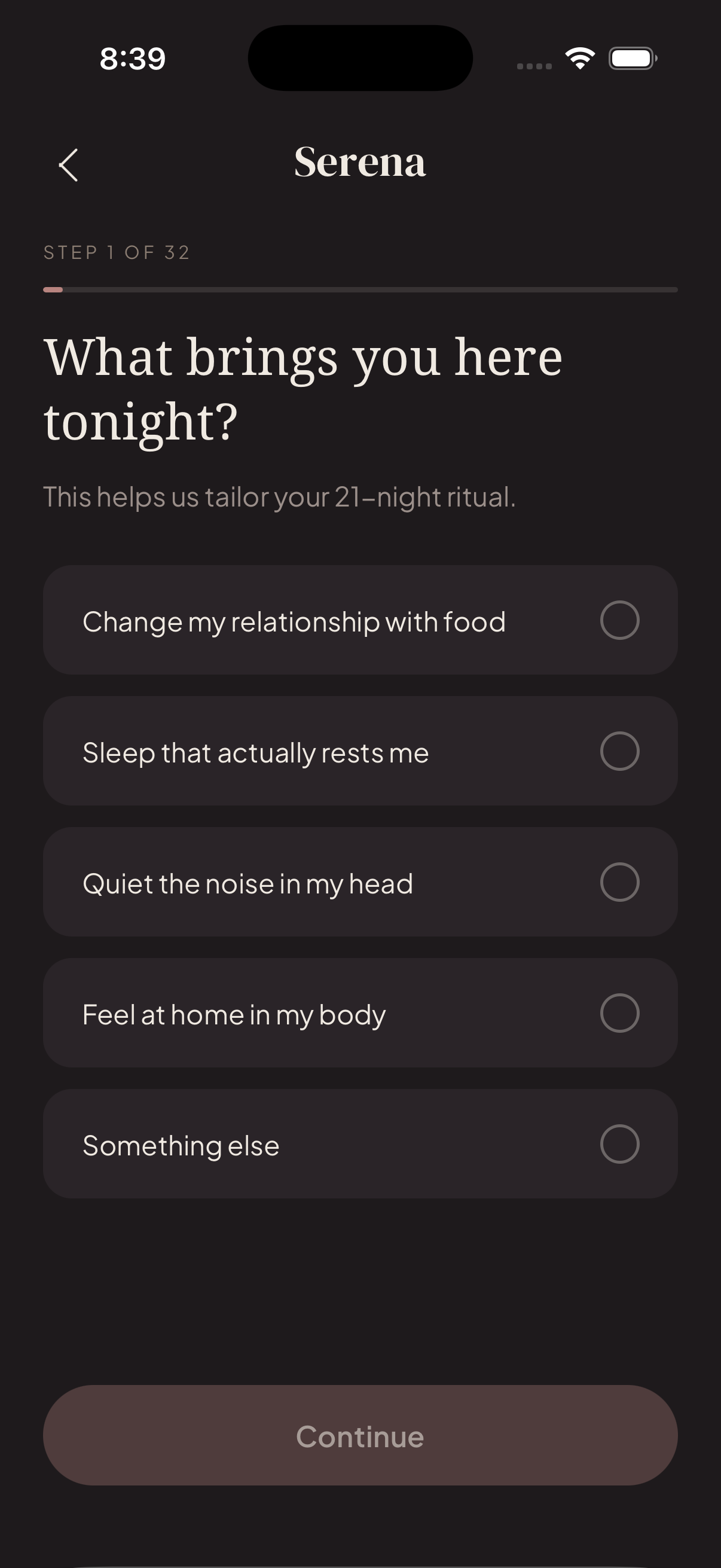 Personalised onboarding